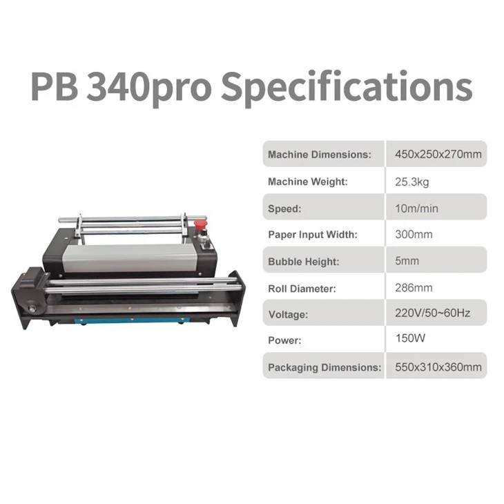 PB340pro Paper Bubble Machine